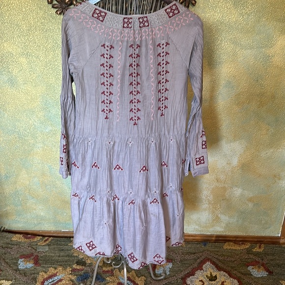 Johnny was M embroidered silk cotton dress - Picture 5 of 5